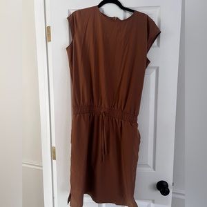 Albion Fit Going Places Dress in Camel